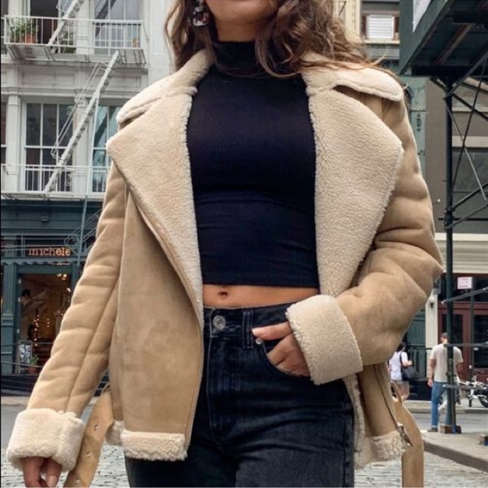 Garage Sherpa Suede Jacket size S